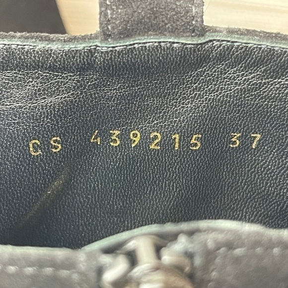 NEW Saint Laurent Classic Janis 105 Concho Ankle Boot in Black Suede Size 37 - Picture 13 of 15